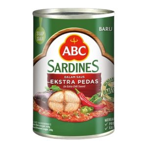 ABC Sarden Kaleng Extra Pedas 425g 1carton(24pcs)