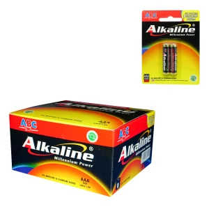 ABC Alkaline LR03 2 Baterai (AAA Size) 1 Box Isi 24 Hanger