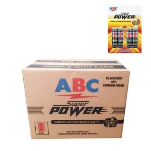 ABC Carbon Zinc R6 SPW 4 Baterai (AA Size) 1 Karton Isi 72 Hanger